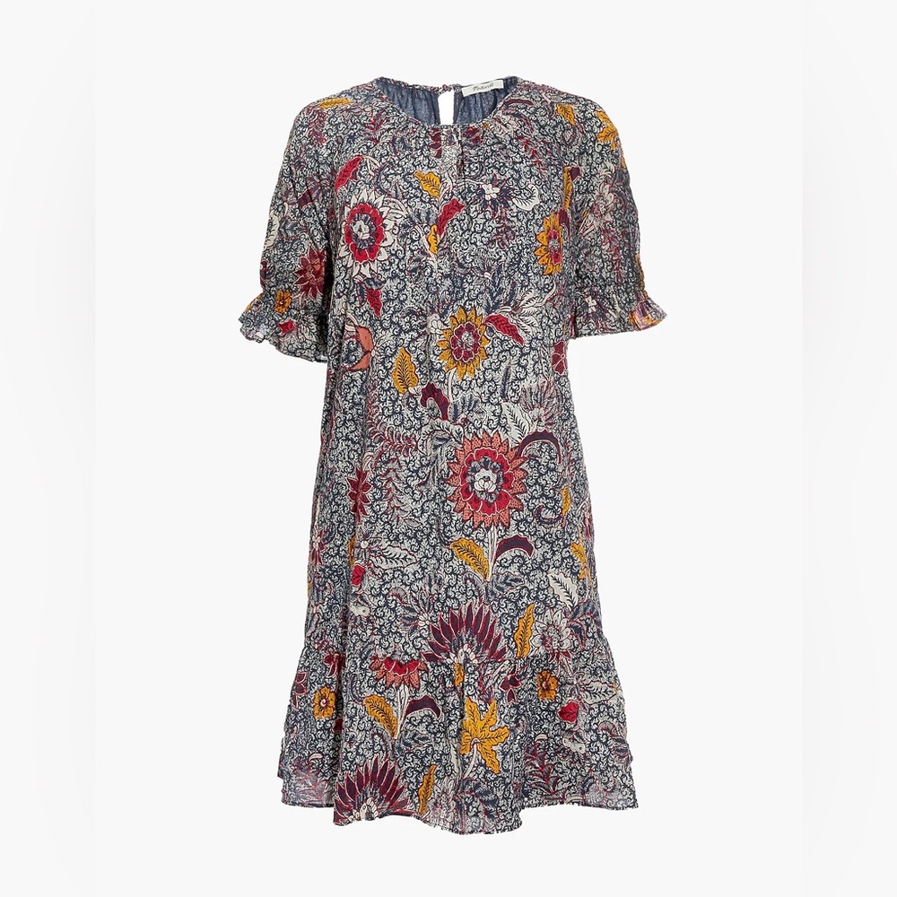 Madewell Dress Ruffle  Popover Mini Bali Blooms Small‎ j crew jcrew j. Crew